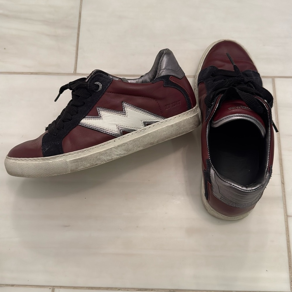 ZADIG & VOLTAIRE Lightening Bolt Low-Top Sneakers Women's sneakers